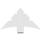 Ekena Millwork Davenport Architectural Grade PVC Gable Bracket, 36"W x 19 1/2"H x 6"D x 6"F, 13/12 Pitch GBP036X20X0606DAV00 - alternate 3